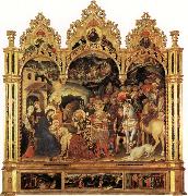 Gentile da Fabriano Adoration of the Magi and Other Scenes Spain oil painting artist